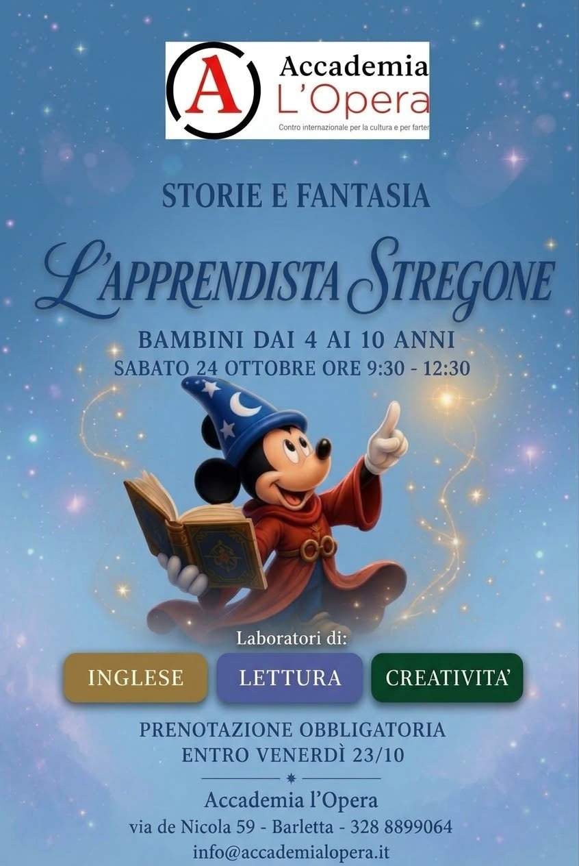 STORIE E FANTASIA: L'APPRENDISTA STREGONE